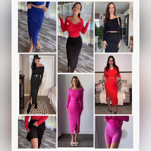 SOLD Popilush Shapewear Midi Skirt #868 - Picture 8 of 10